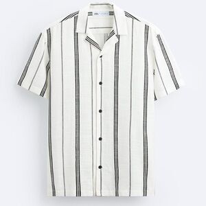Viscose blend striped shirt for sale.